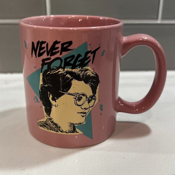 Loungefly Other - Stranger Things Netflix Official Loungefly 'Never Forget' Barb Coffee Mug Pink
